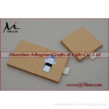 Drawer Kraft USB Flash Drive Packaging Gift Box